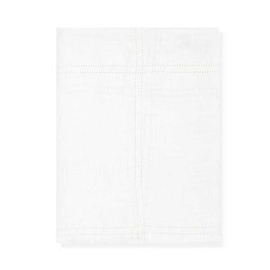 Double Hemstitch Check Round Tablecloth