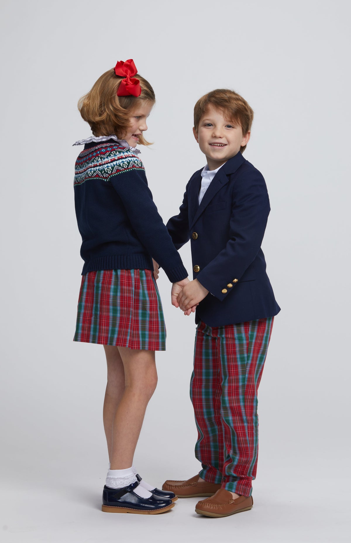 Paperbag Skirt in Highlands Tartan