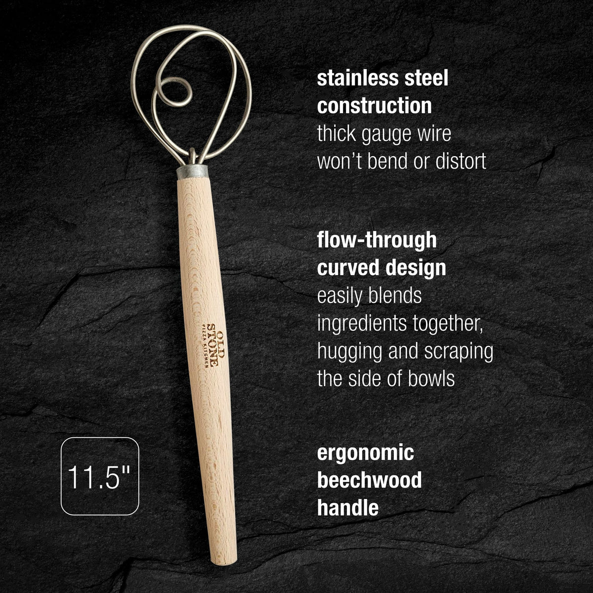 Dough Whisk in Natural