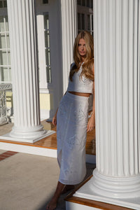 Dove Beaded Clara Skirt
