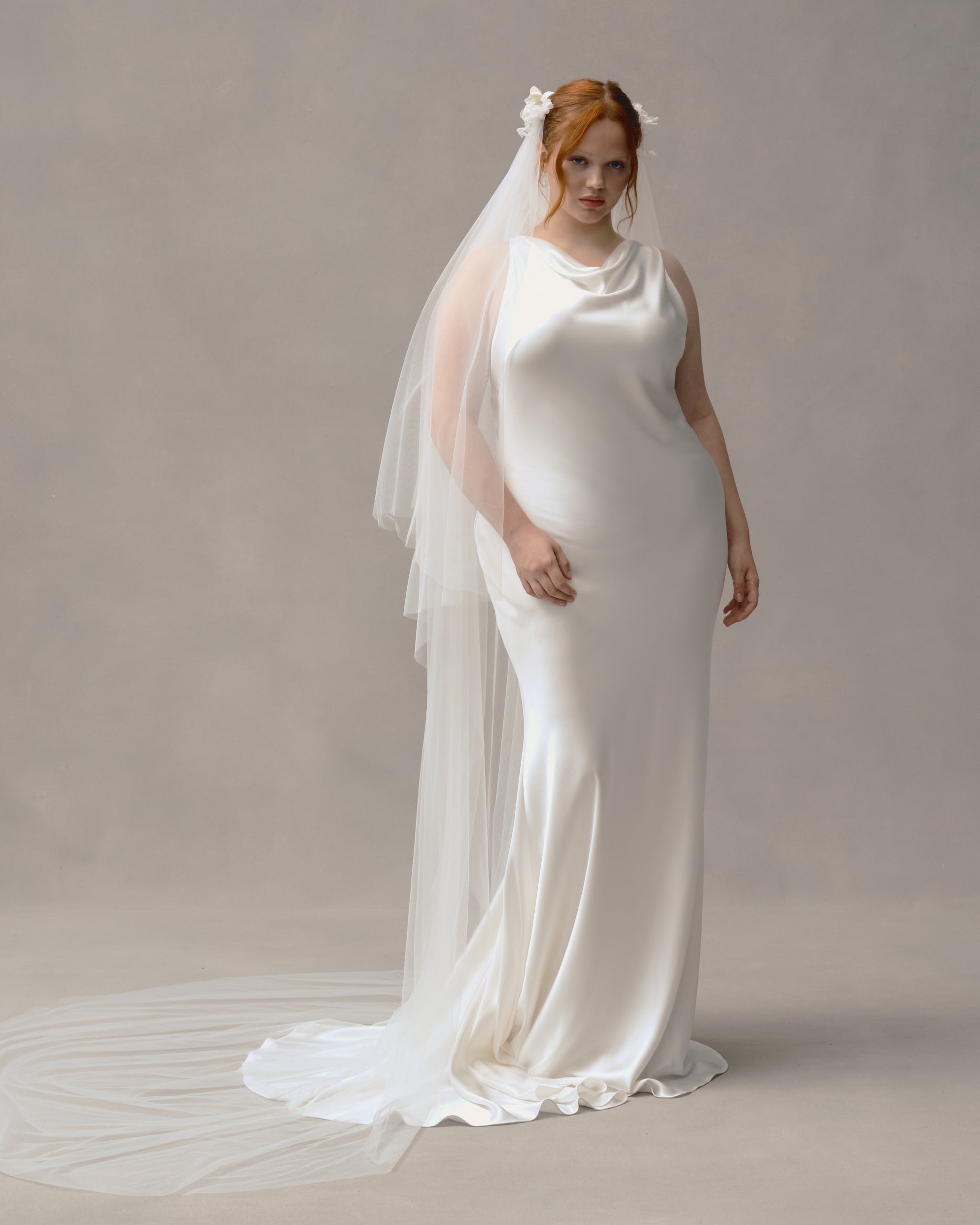 Draped wedding veil | Honestweddingadvice.com