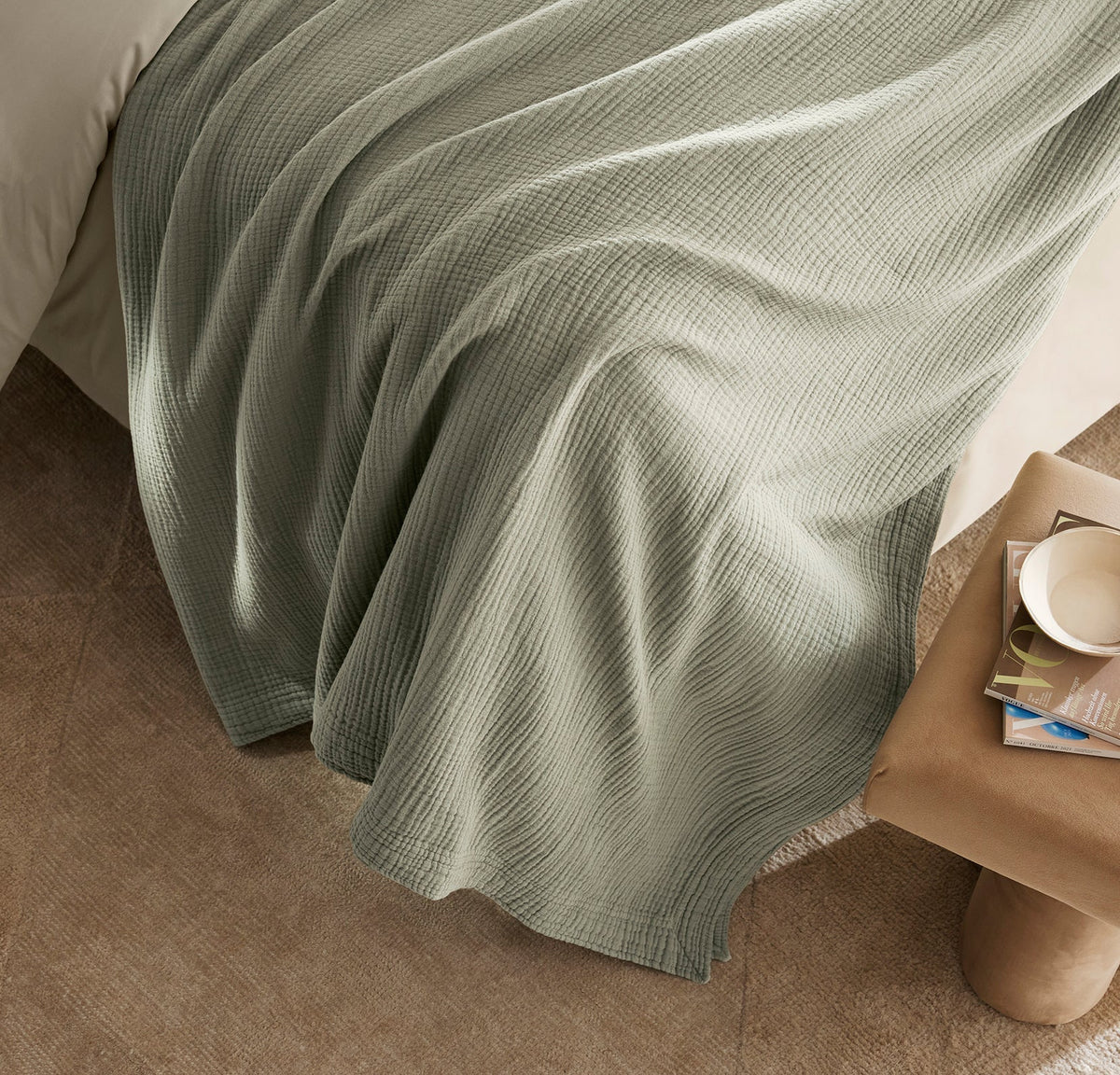 Dream Bed Blanket in Sageleaf