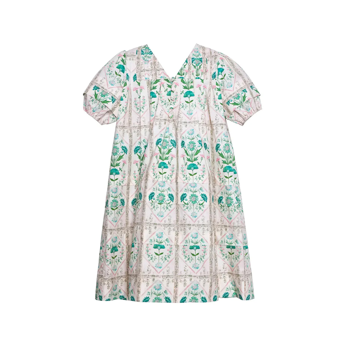 Kid’s Jenkins Dress in Pink Trellis