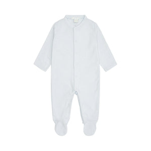 Angel Wing Pointelle Sleepsuit in Blue