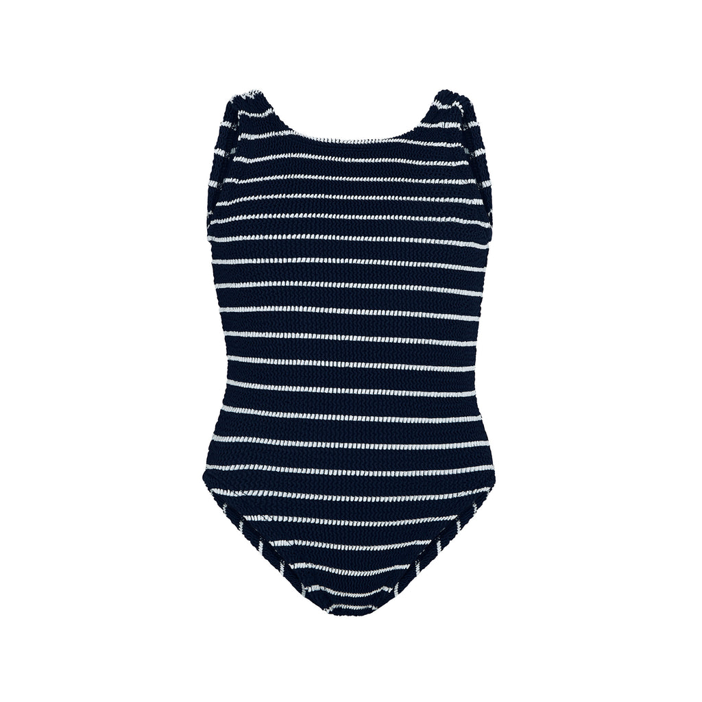 Kids Alva Swimsuit in Navy/White Stripe