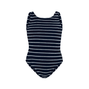 Kids Alva Swimsuit in Navy/White Stripe