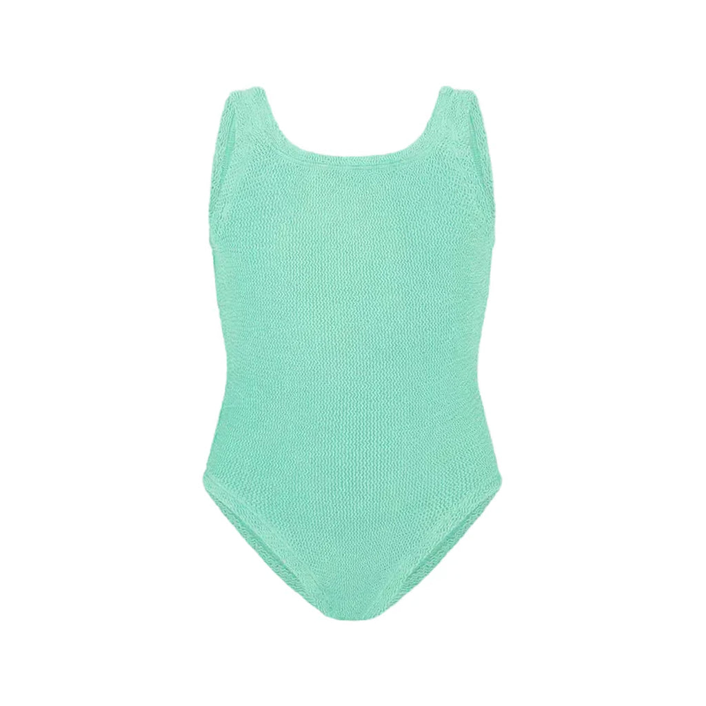 Kids Classic Swimsuit in Metallic Mint