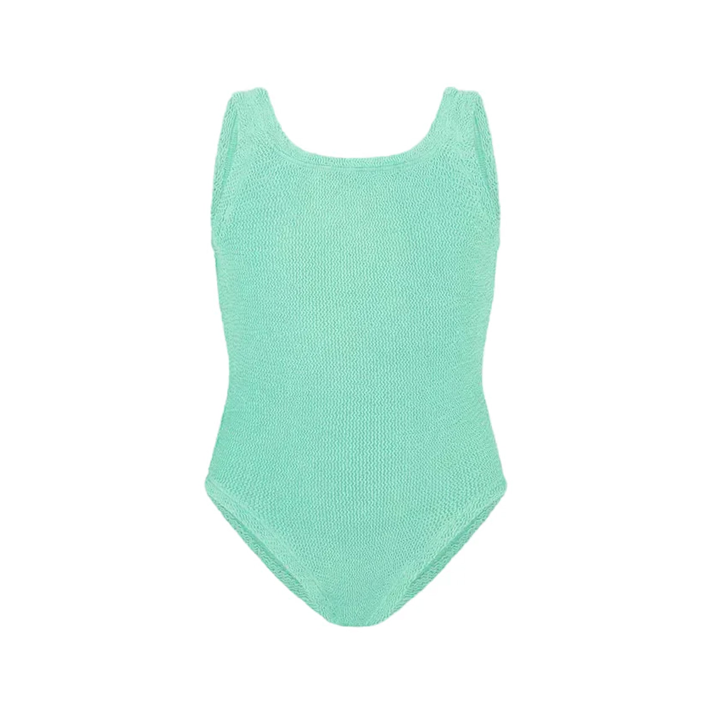 Kids Classic Swimsuit in Metallic Mint