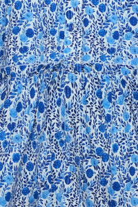Close up of the Drifter Mini Dress in Bermuda Blooms.