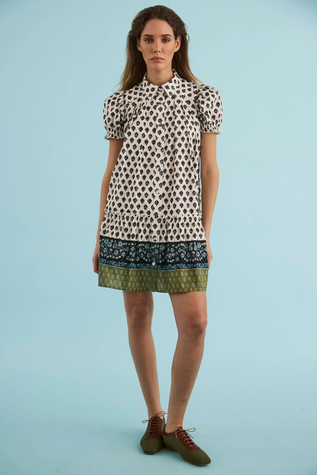 The Drifter Mini Dress in Thistle & Vine Cream. 