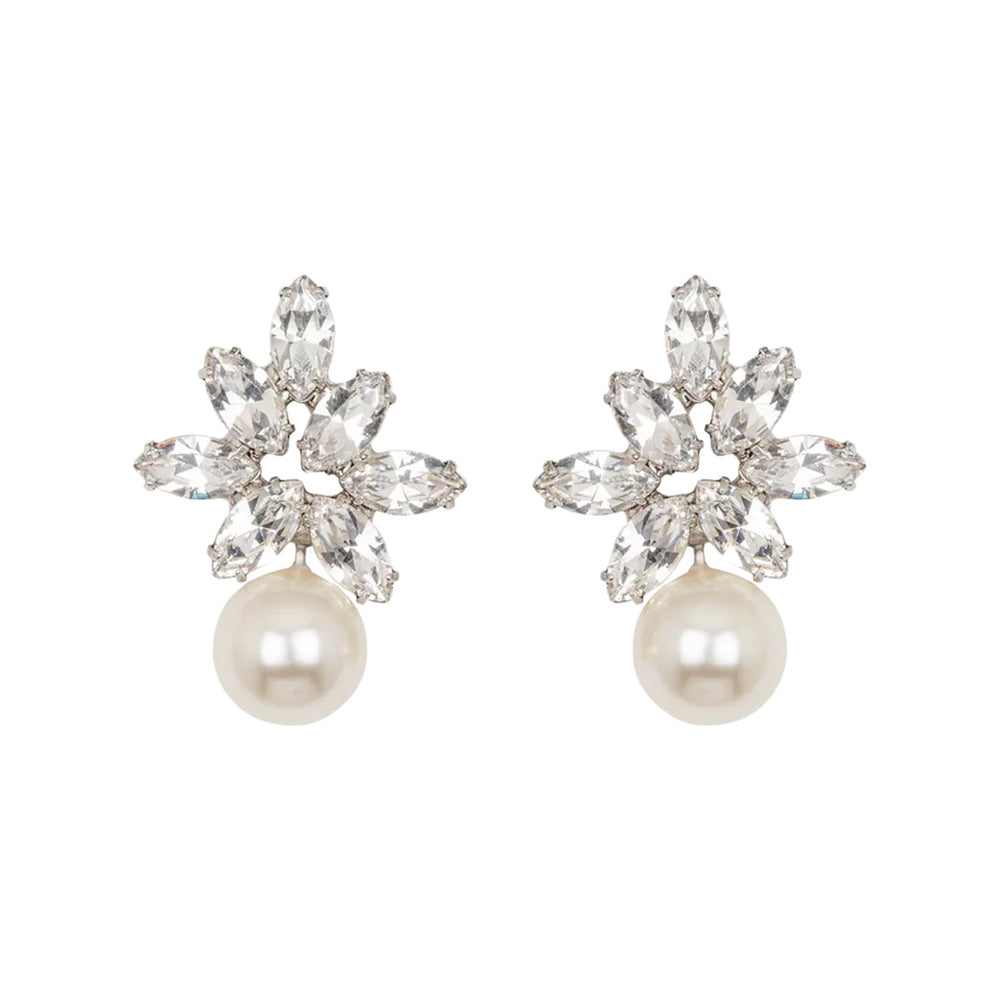 Liza Earrings in Crystal