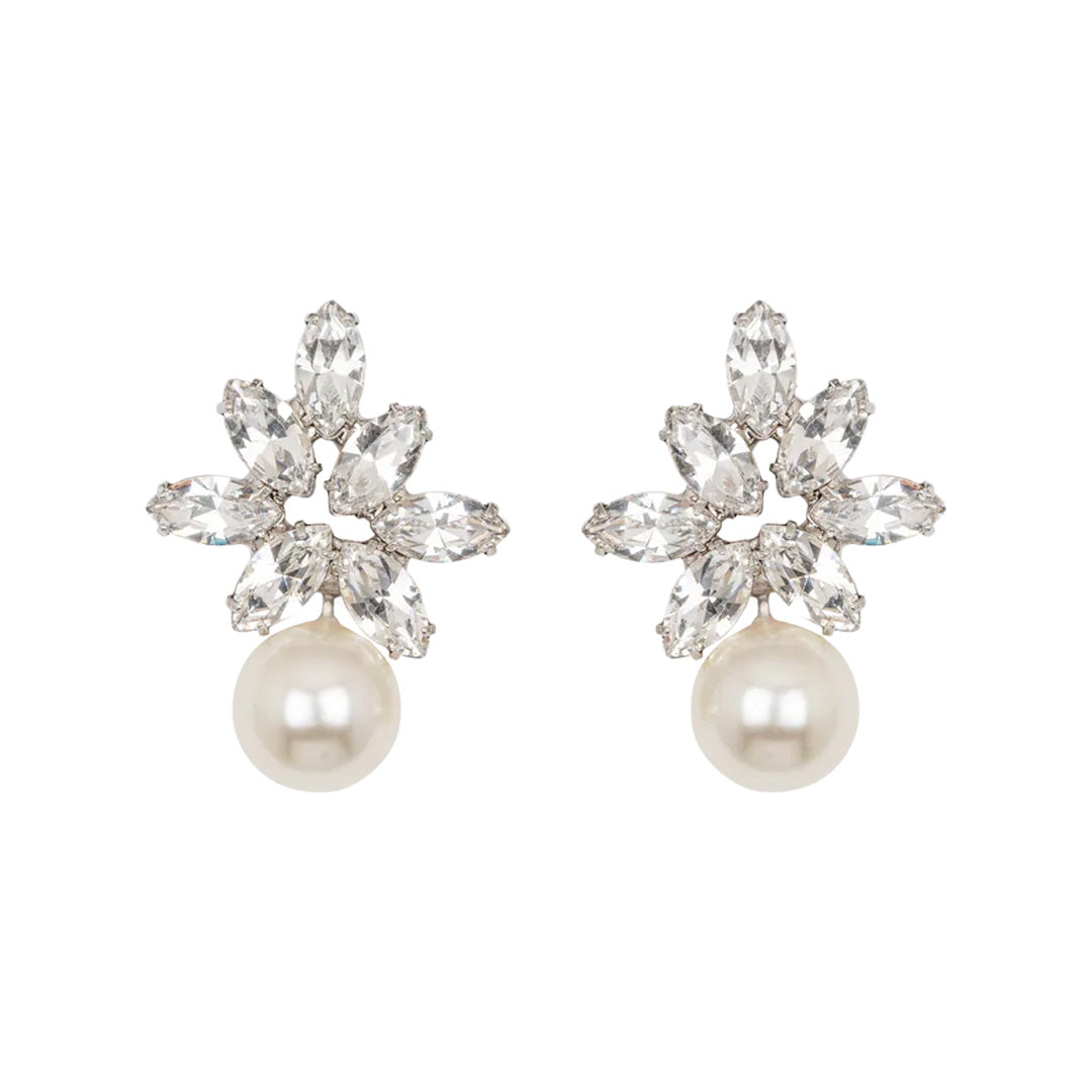 Liza Earrings in Crystal