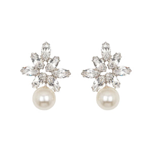 Liza Earrings in Crystal