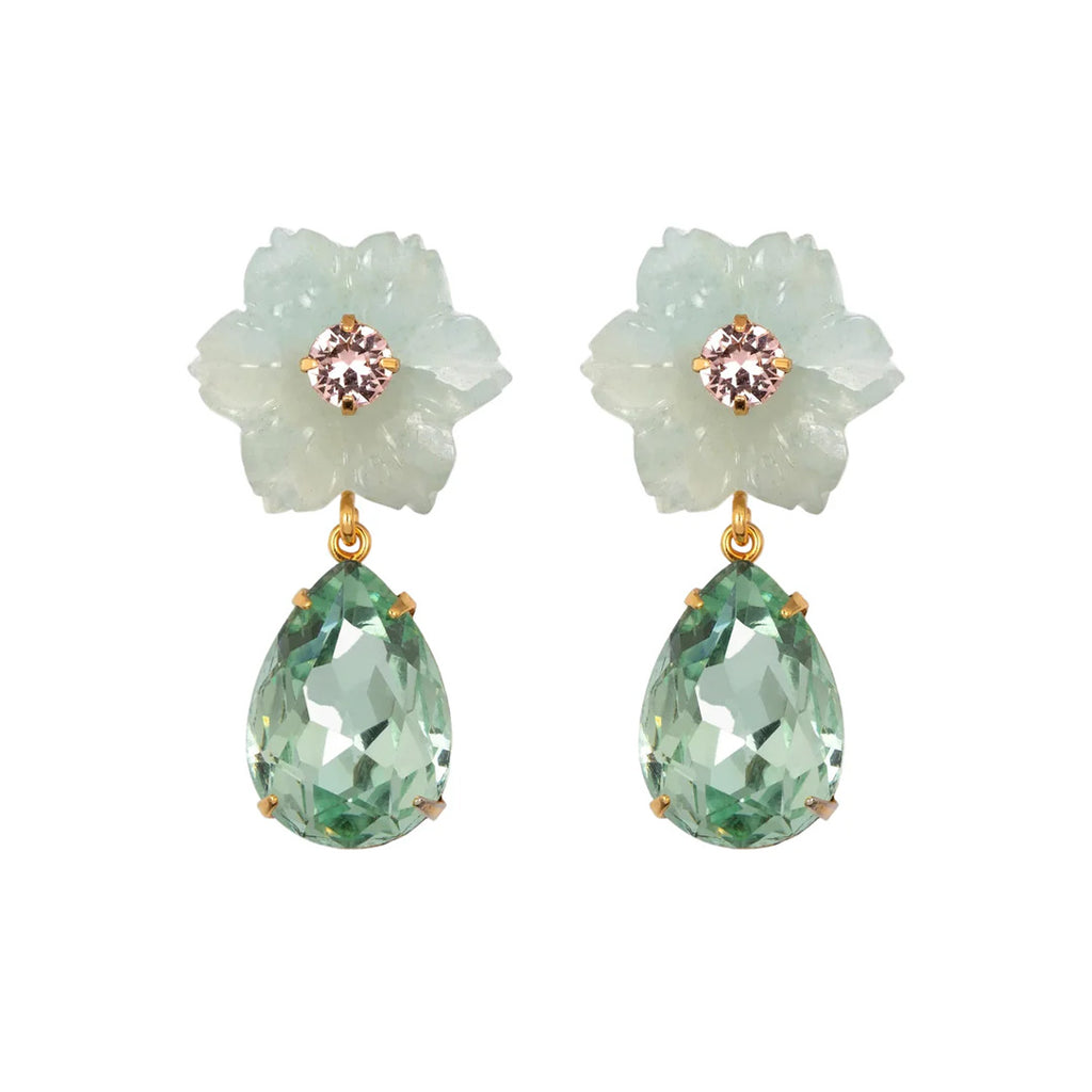 Juna Earrings in Aquamarine