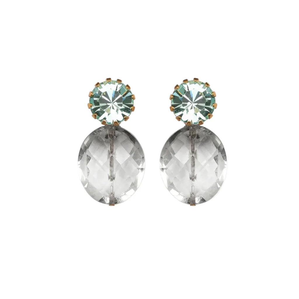 Ember Earrings in Green Amethyst