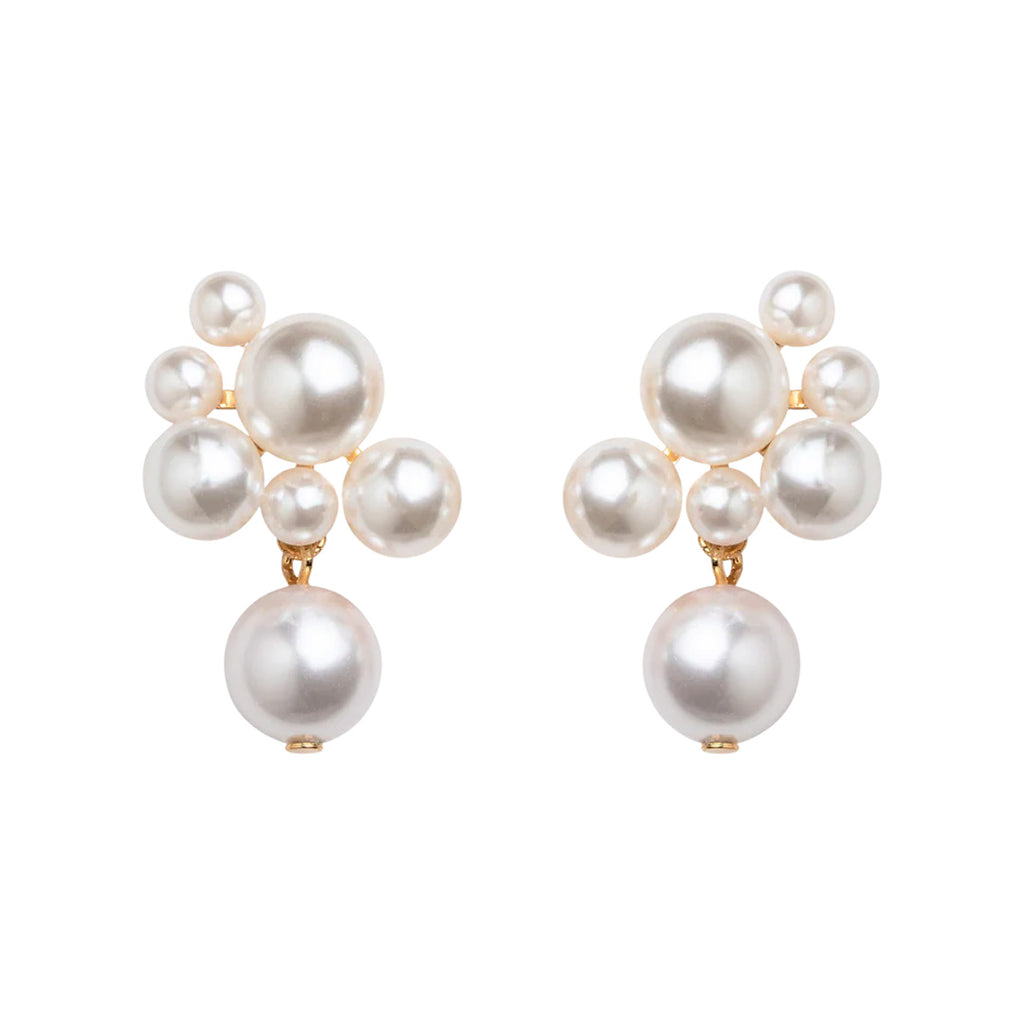 Perlita Earrings in Pearl