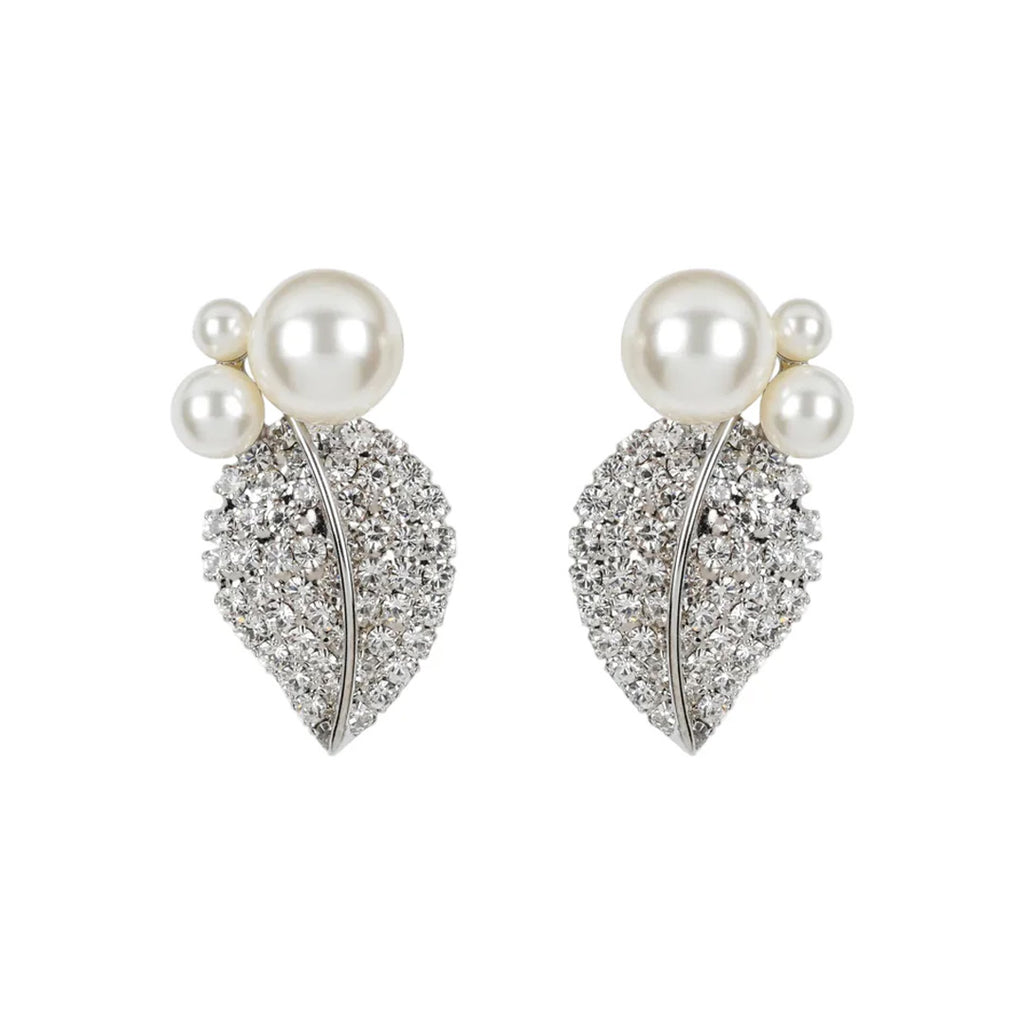 Blanca Earrings in Crystal Pearl
