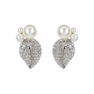 Blanca Earrings in Crystal Pearl