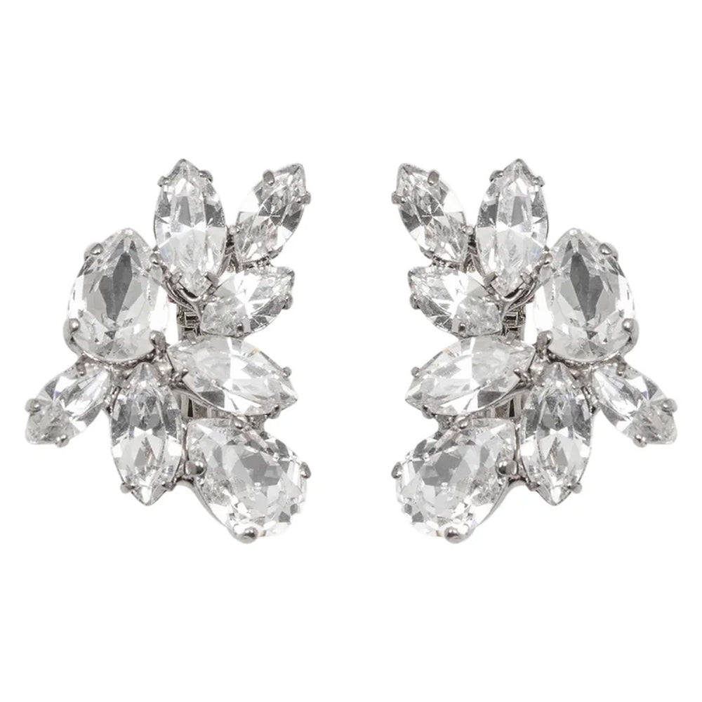 Octavia Earrings in Crystal