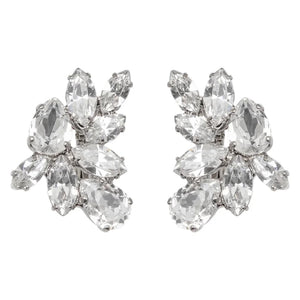 Octavia Earrings in Crystal
