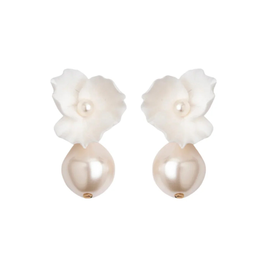 Clarabel Earrings in Cream
