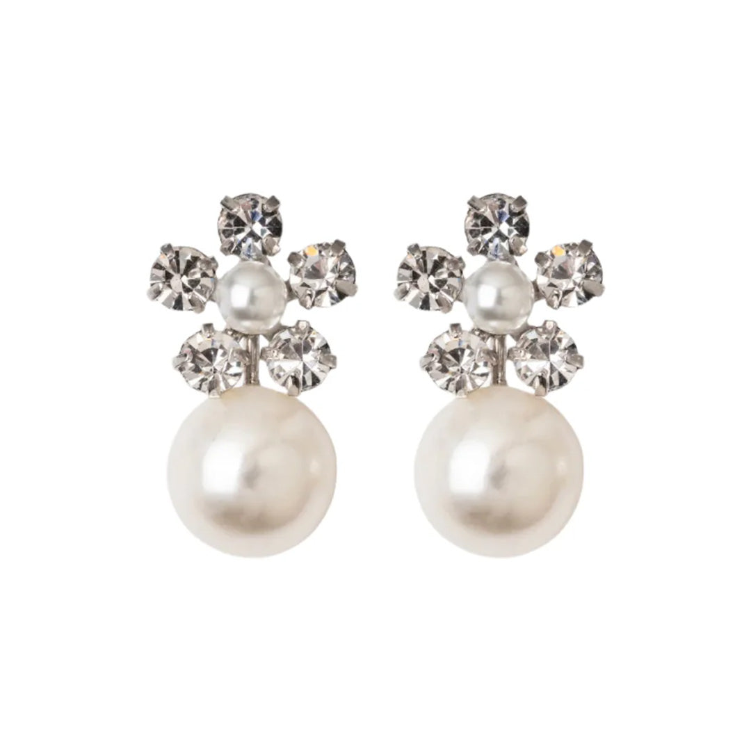 Linden Earrings in Crystal