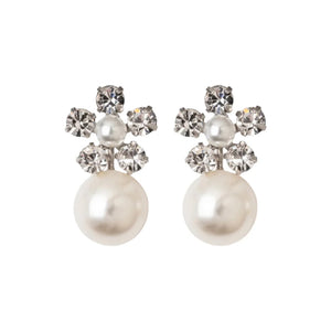 Linden Earrings in Crystal