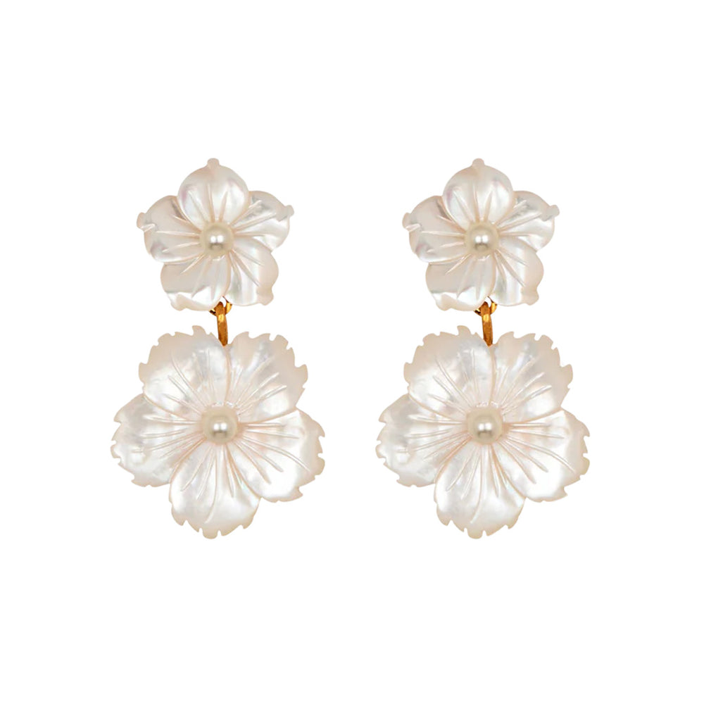 Tibby Earrings in Mother of Pearl