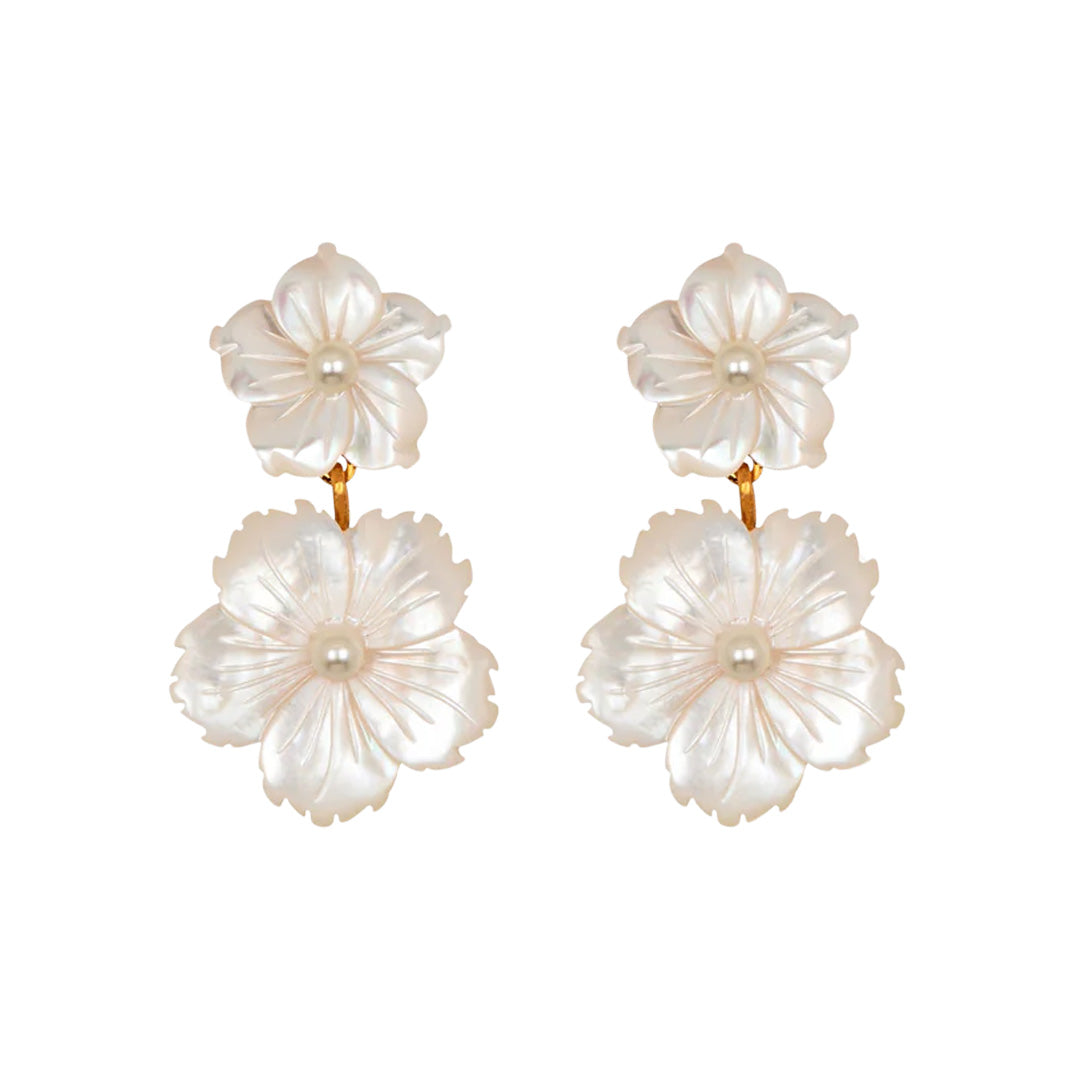 Tibby Earrings in Mother of Pearl