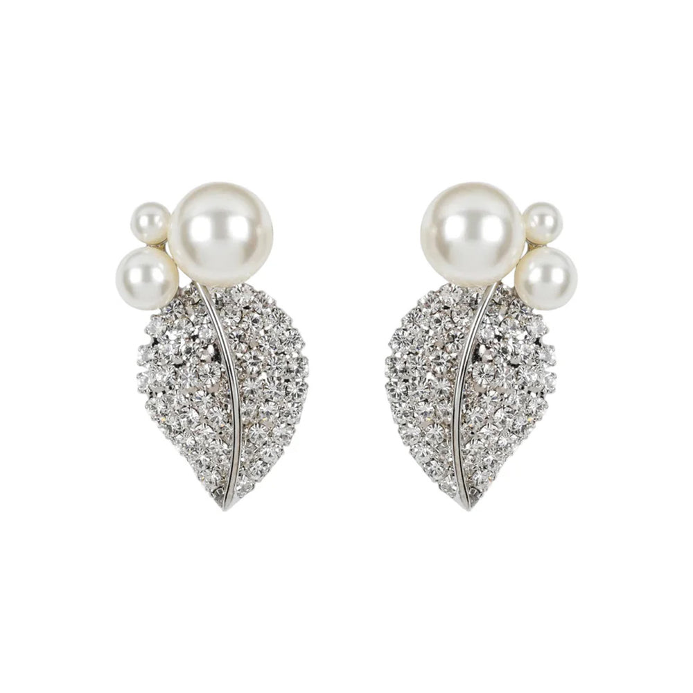 Blanca Earrings in Crystal Pearl