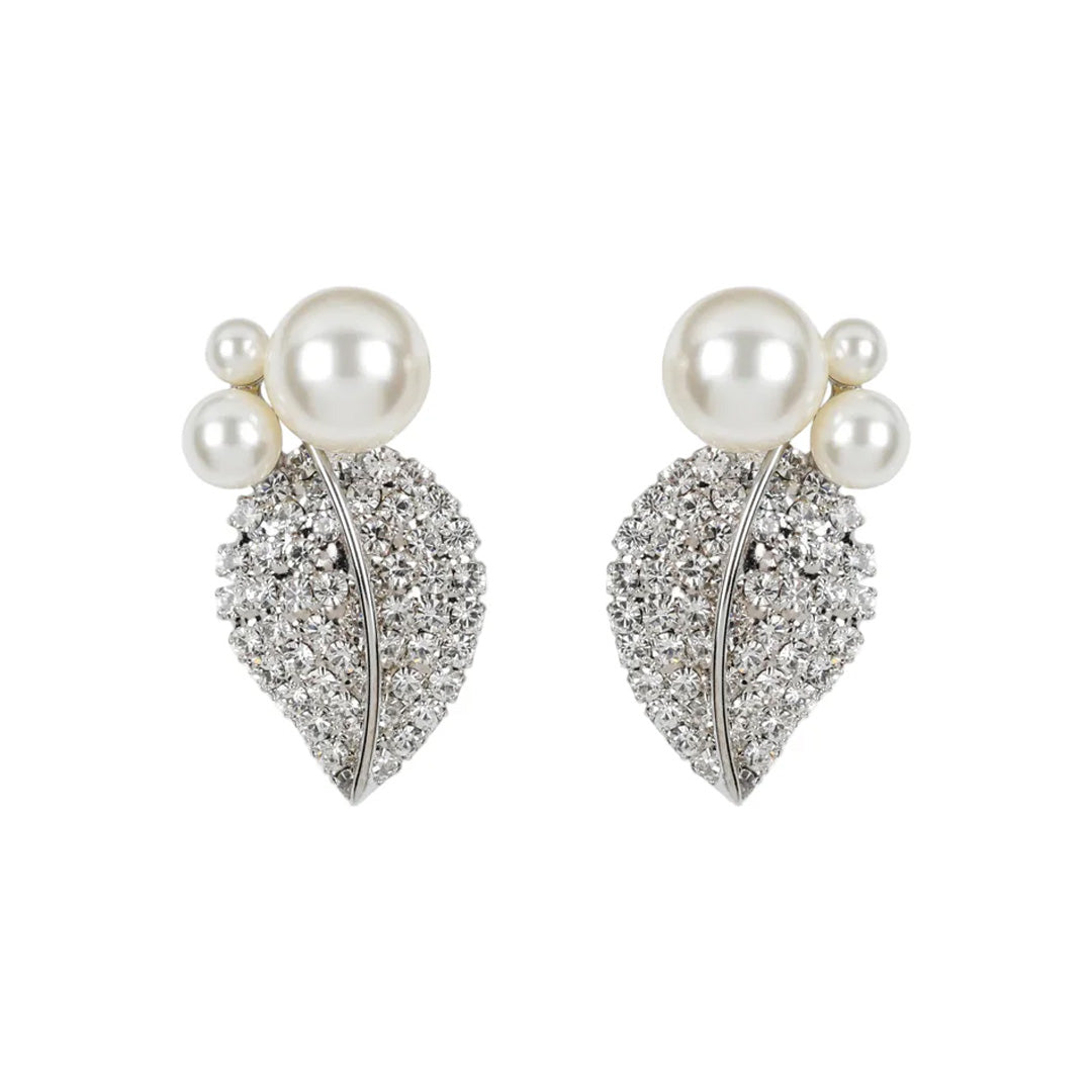 Blanca Earrings in Crystal Pearl