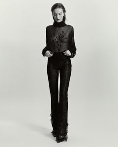 Dusk Sheer Embroidered Blouse