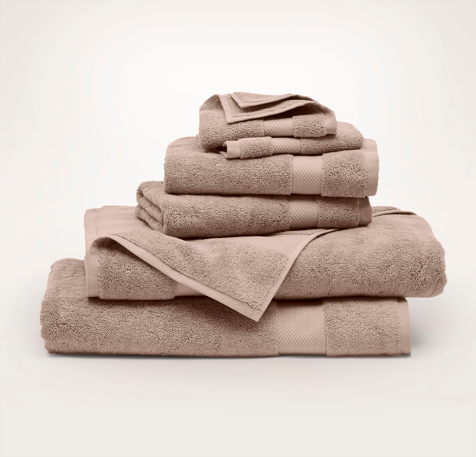 Plush Bath Sheet Set in Dusty Rose