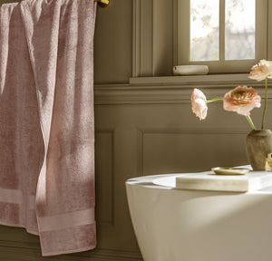 Plush Bath Sheet Set in Dusty Rose