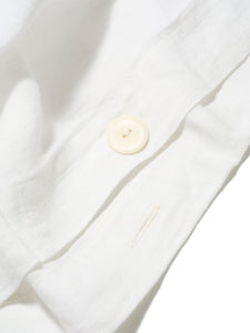 Elizaveta Duvet Cover in Botanical Green Hemstitch