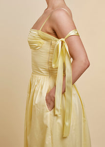 Elin Maxi Dress in Yellow