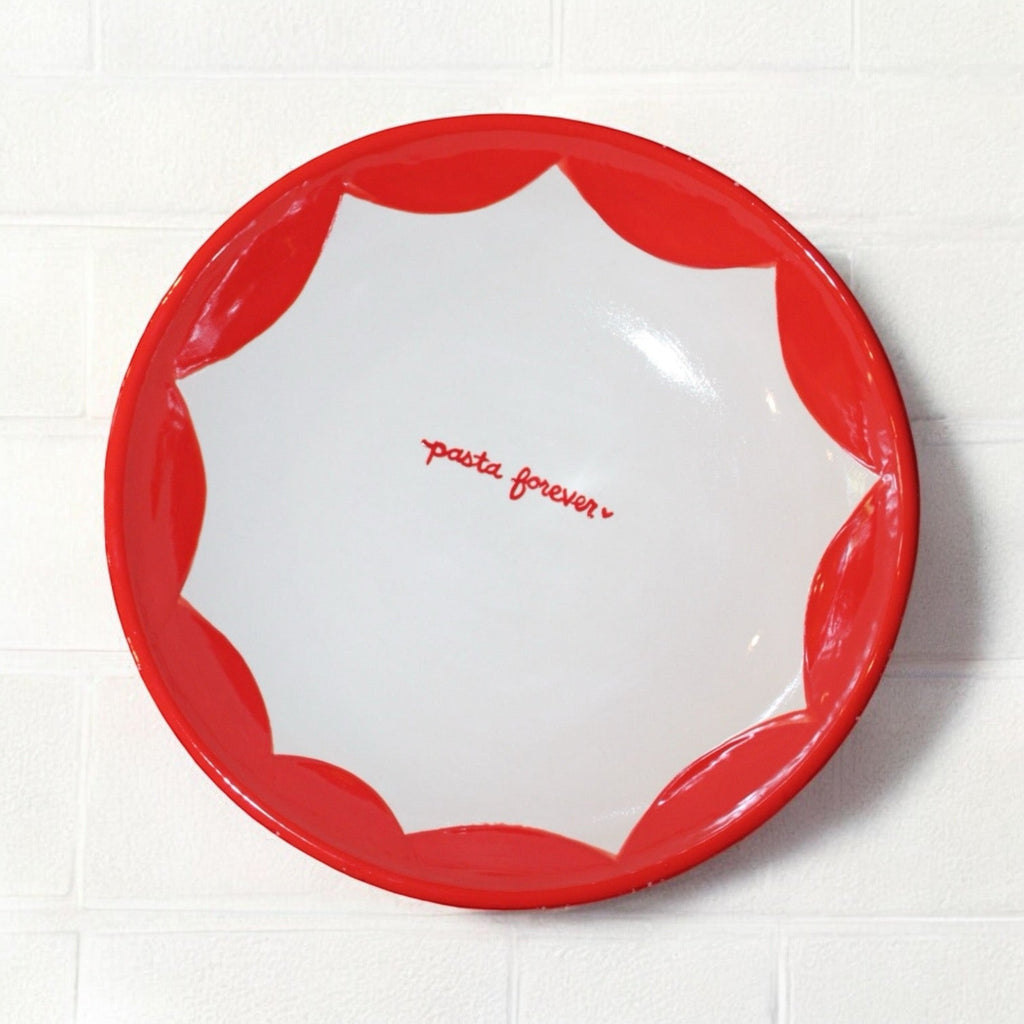 Hand-painted "Pasta Forever" Pasta Bowl