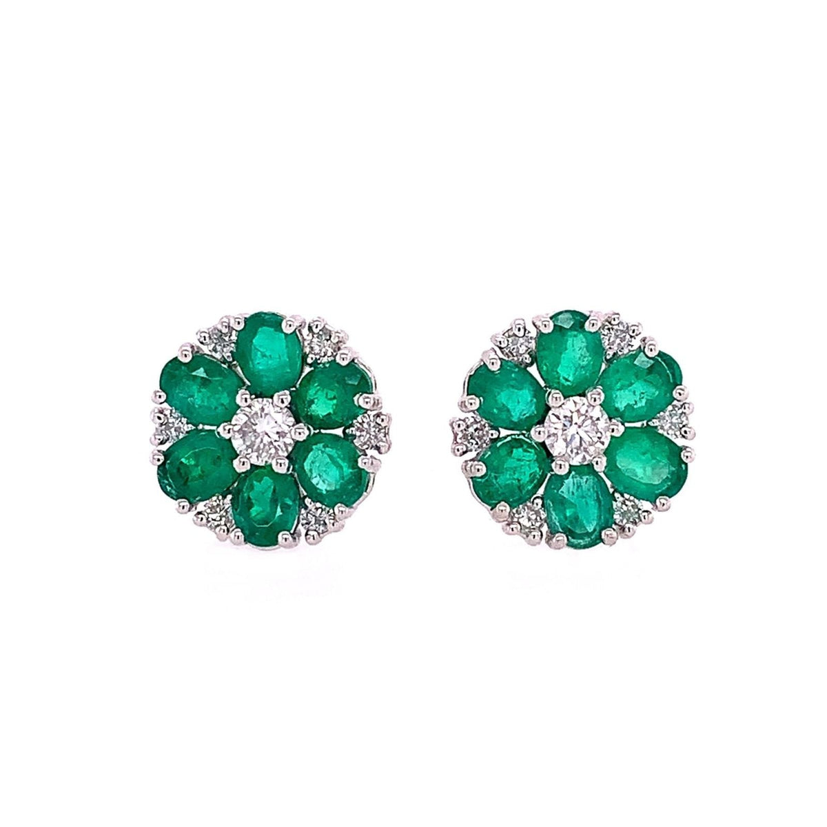 Tropical Paradise Emerald Stud Earring