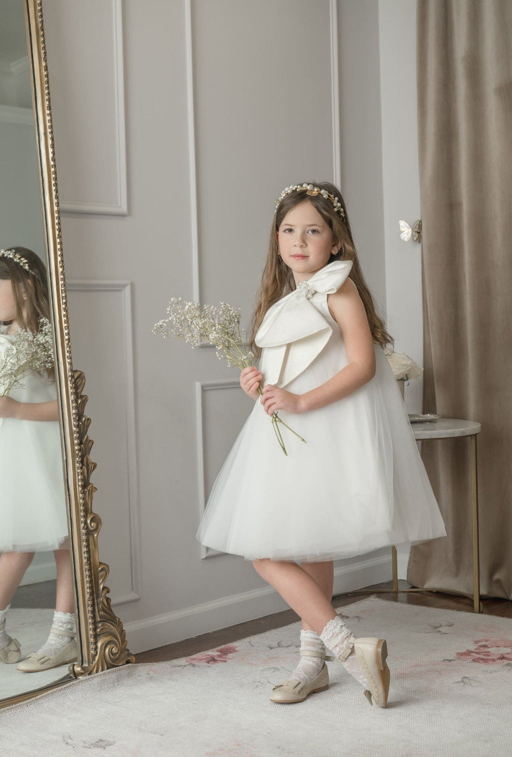 Jackie White Tulle Dress - Petite Maison Kids