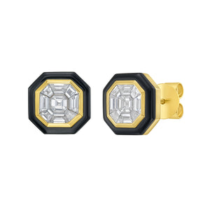 Black Velvet Diamond Studs