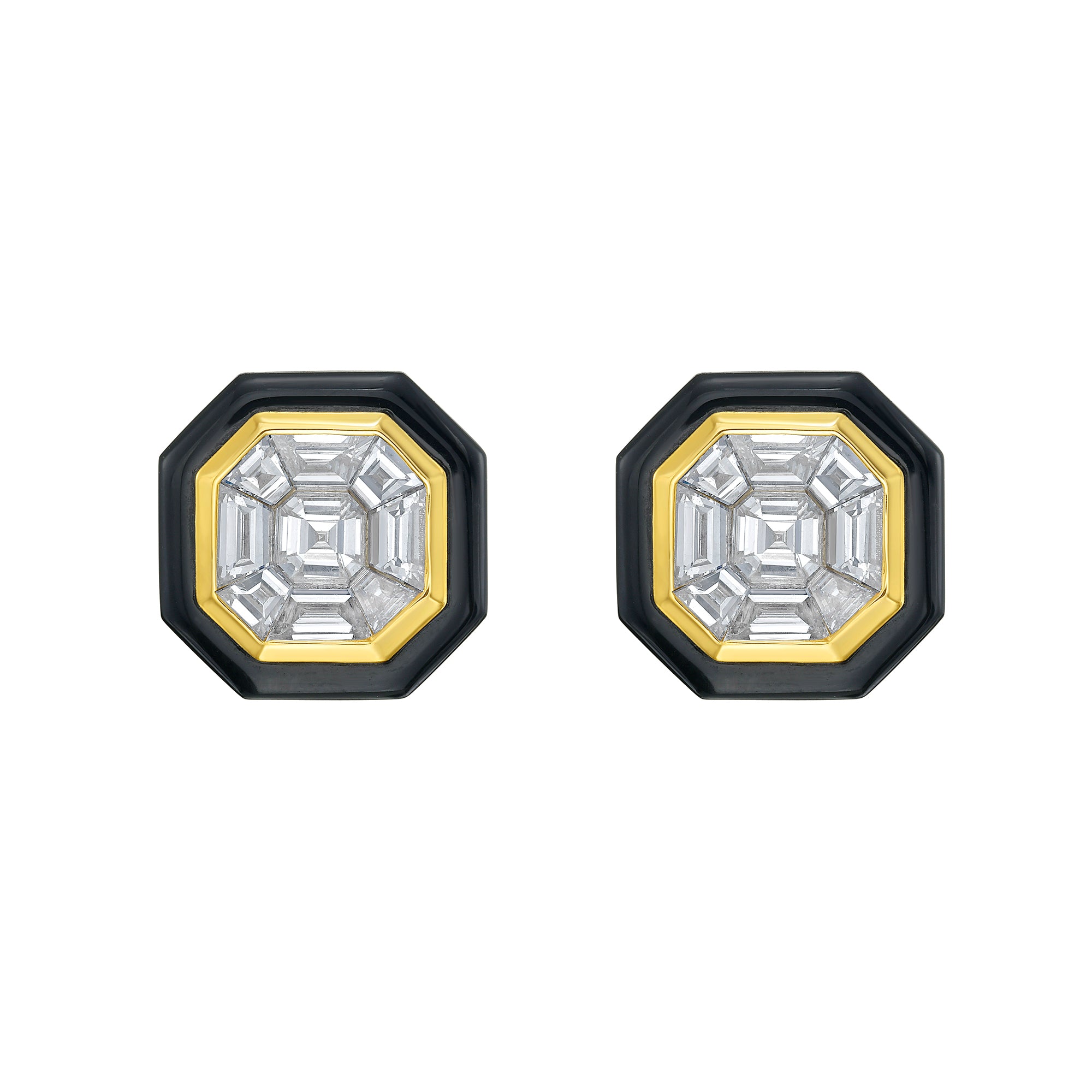 Black Velvet Diamond Studs