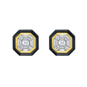 Black Velvet Diamond Studs