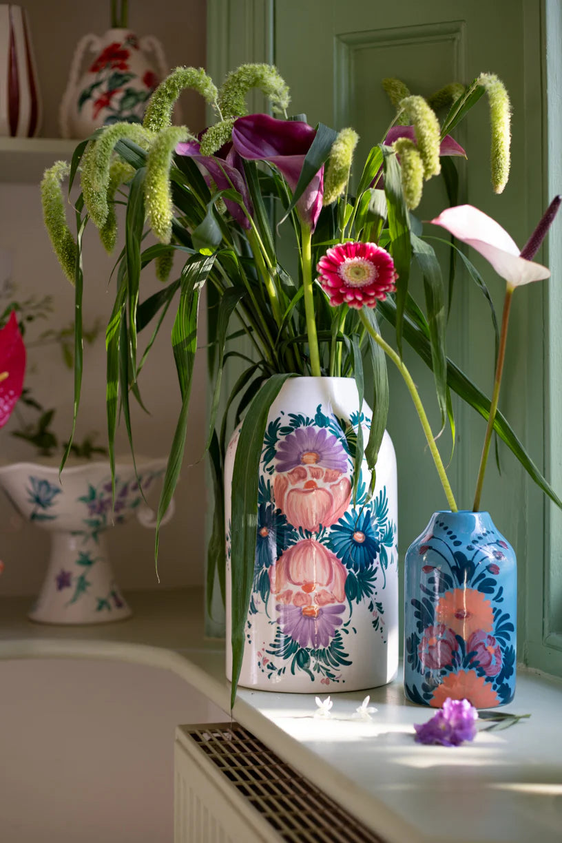 Genie in a Bottle Vase in Spring Floral