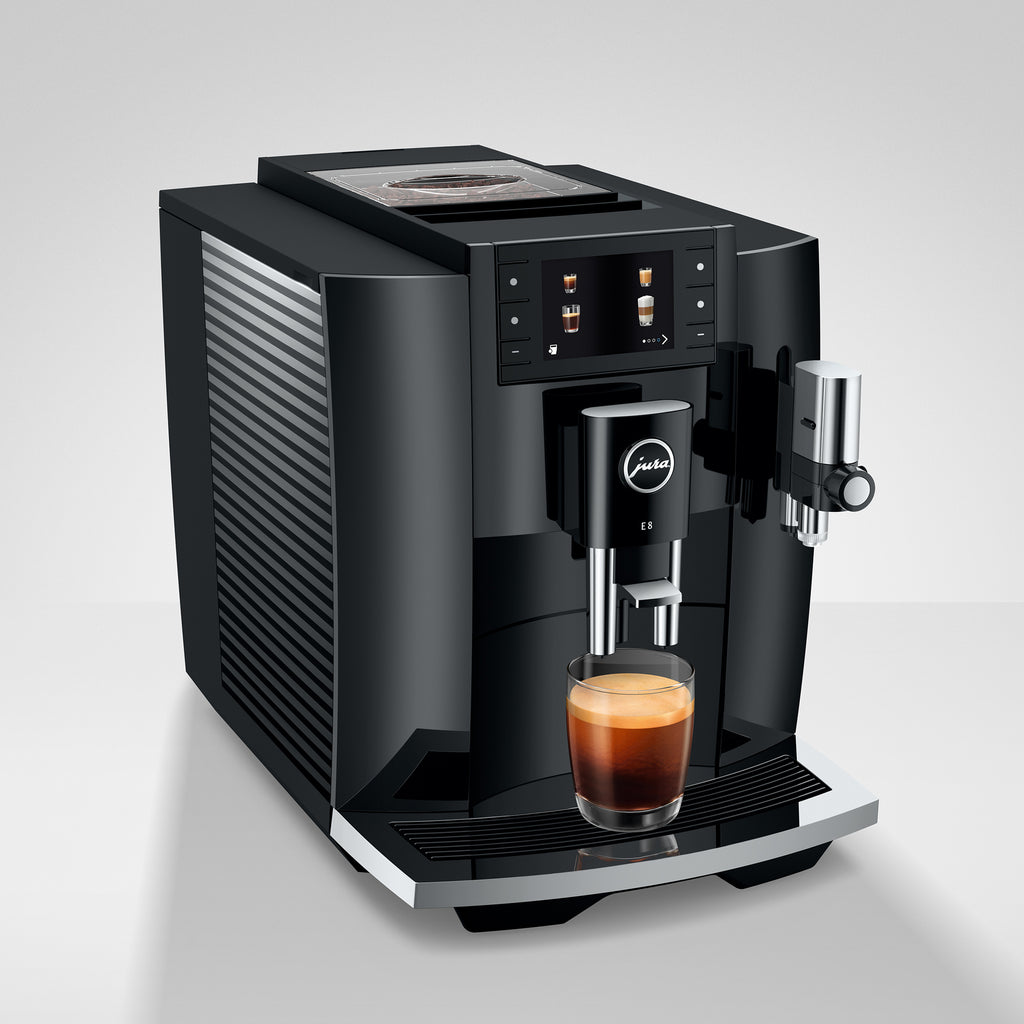 E8 in Piano Black