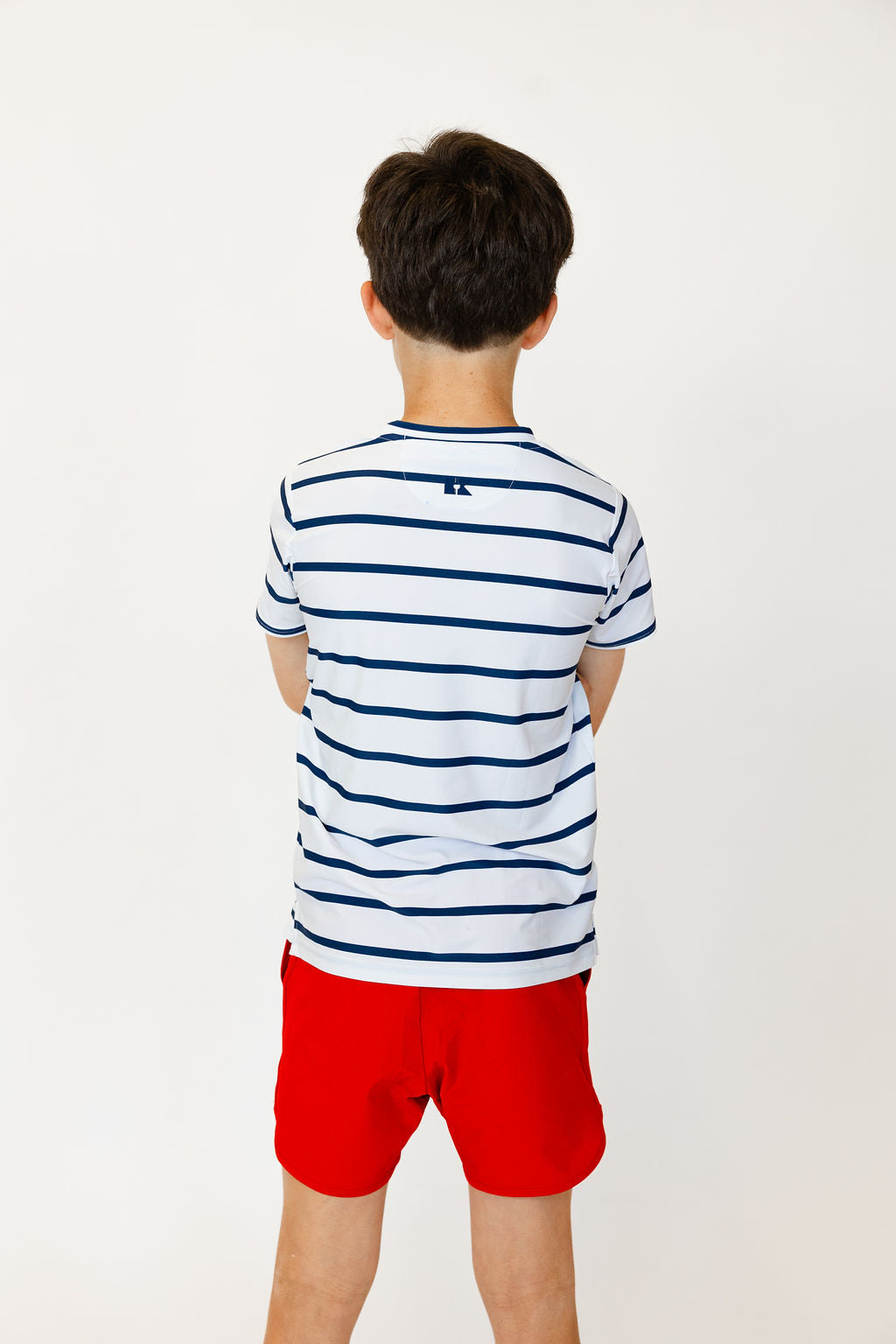 Practice Shirt in Navy & White Stripe