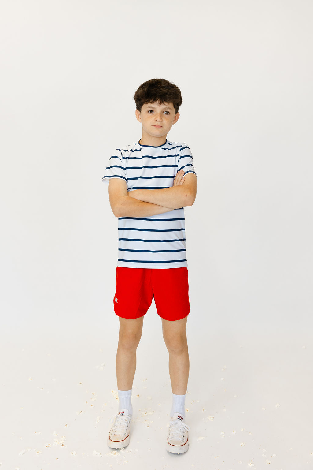 Practice Shirt in Navy & White Stripe