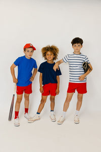 Practice Shirt in Navy & White Stripe