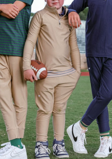 Half-Zip in Khaki