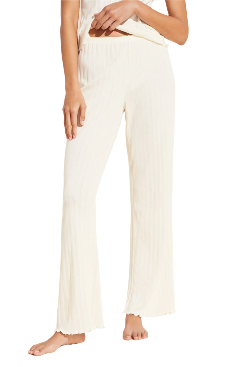 Pointelle Pant in Ivory