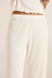 Pointelle Pant in Ivory